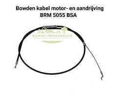 Bowden kabel motor- en aandrijving voor grasmaaier BRM 5055 BSA – onderdeel