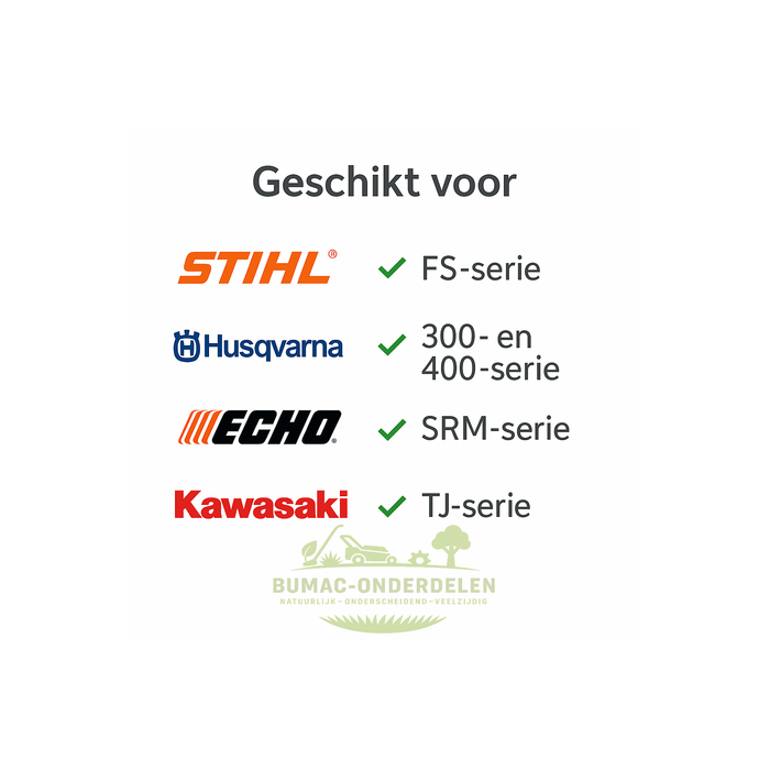 Universeel Asadapter M6 rechtse draad met vierkant opname 5,4 mm, passend op universele haakse aandrijfkop en adapters voor bosmaaiers en trimmers, onderdeel