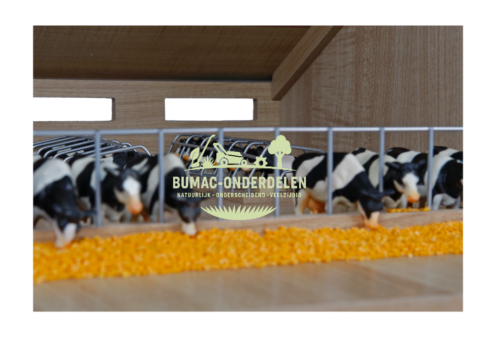 Kids Globe koeien zwart/wit staand set van 2 stuks schaal 1:32, speelgoed onderdeel voor boerderij speelset, passend bij Kids Globe Farming, Schleich en Bruder boerderij speelgoed