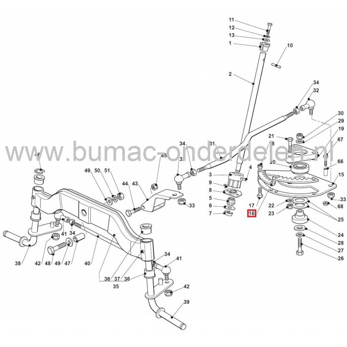 Getande Strip Stuurinrichting CASTELGARDEN Zitmaaiers, Alpina - Mountfield - Stiga - Castel Garden, Tandstrip voor Stuur Inrichting van Zitmaaier - Frontmaaier - Tuintrekker, 102 - 122 Cm Maaibreedte