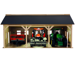 Kids Globe landbouwloods 1:16 voor 3 tractoren, speelgoed onderdeel