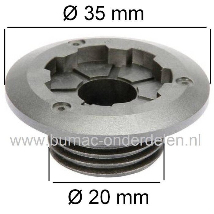 Wormwiel voor CASTELGARDEN - STIGA - ALPINA - MOUNTFIELD Kettingzaag, Worm wiel voor Aandrijving van de Oliepomp bij Motorzaag