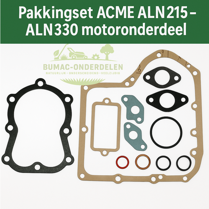 Complete pakkingset voor ACME motor ALN215, ALN290 en ALN330, inclusief dichtingen voor carter, cilinder en inlaat, motoronderdeel voor generatoren, trilplaten en tuinmachines