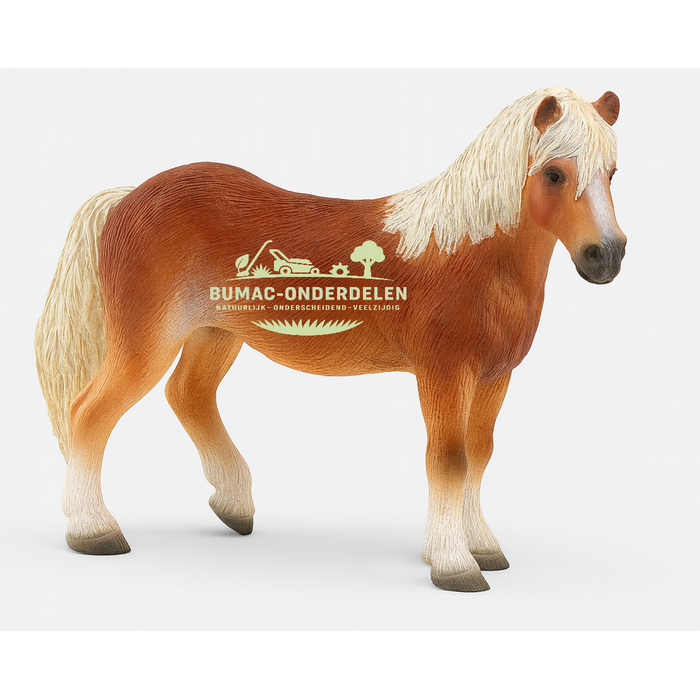 Bullyland Haflinger merrie speelgoedpaard – handbeschilderde paardenfiguur in lichte voskleur – realistisch paarden onderdeel van PVC-vrij materiaal – geschikt voor kinderen vanaf 3 jaar