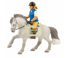 Bullyland Ruiter Nina speelgoed figuur, realistisch ruiteronderdeel