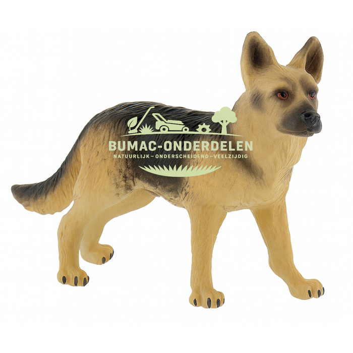 Bullyland Herdershond Rex speelgoed hond, realistisch handbeschilderd hondenonderdeel