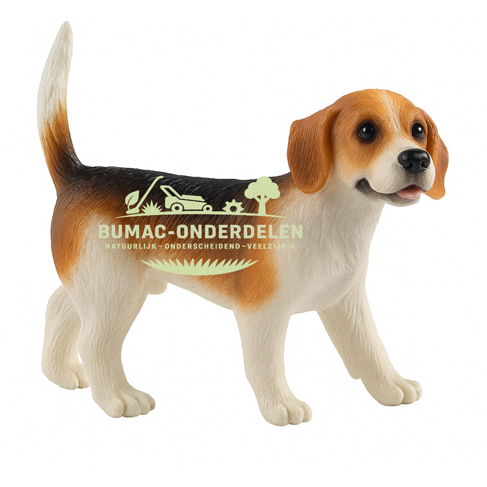 Bullyland Beagle Henry speelgoed hond, realistisch speelfiguur beagle 6 cm