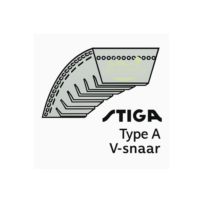 Stiga Originele Stiga Park motor-tussenas V-snaar 13 × 1003 mm – voor Park 2002, 10, 11, 12, 13, 16, Classic, Millenium, President, Royal, Senator, Pro 16 HST onderdeel