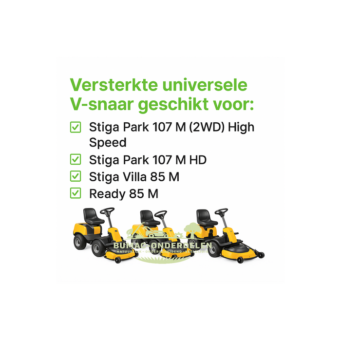 Stiga Universeel versterkt onderdeel – aandrijfriem 12,7 x 2235 mm voor maaidek Stiga Park 107 M, Villa 85 M en Ready 85 M