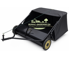 Turfmaster veegmachine getrokken model 97 cm met opvangzak 339 l