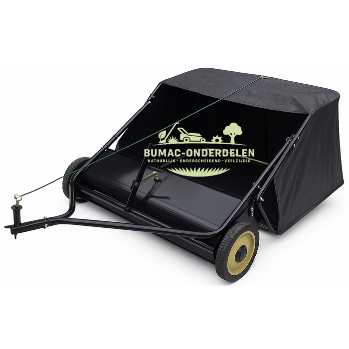 Turfmaster veegmachine/opraapborstel getrokken model – werkbreedte 97 cm – wielen 10” – opvangzak 339 liter