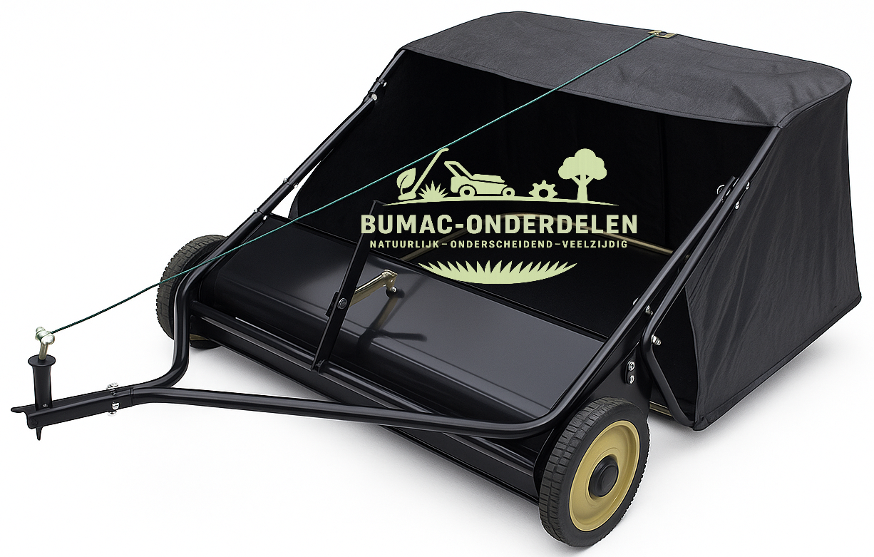 Turfmaster veegmachine/opraapborstel getrokken model – werkbreedte 97 cm – wielen 10” – opvangzak 339 liter