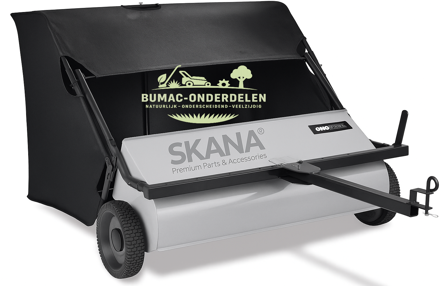 Veegmachine onderdeel – 42 inch werkbreedte, XL opvangzak 420 L, spiraalborstel en verstelbare werkhoogte (Turfmaster)