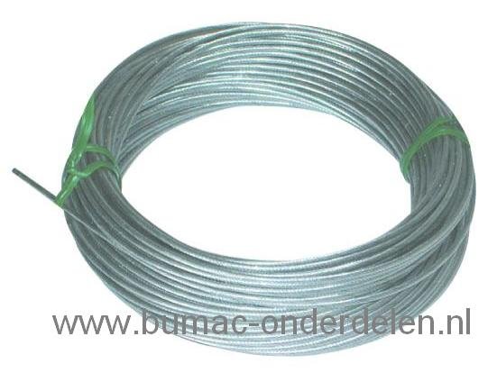 Universele soepele kabel 2.5 mm, 19 draden – per meter – flexibel kabelonderdeel voor tuin- en parkmachines