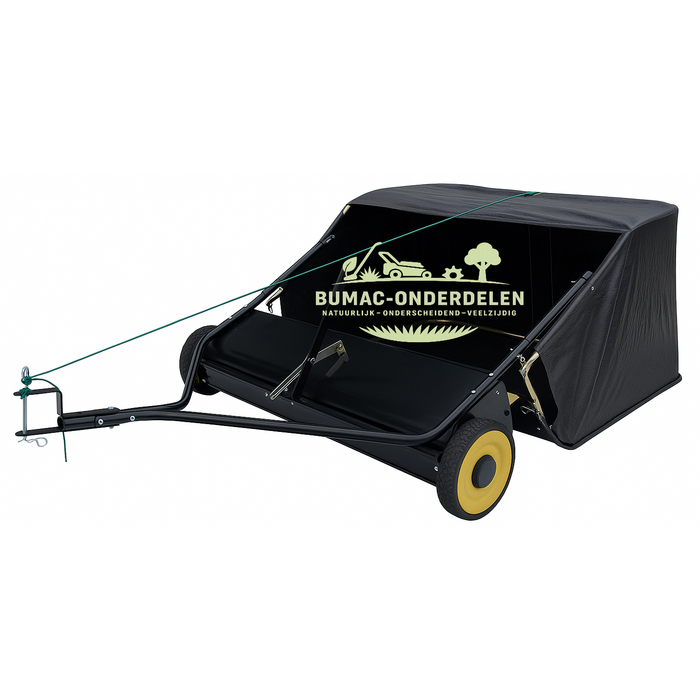 Turfmaster veegmachine SW420LT – getrokken opraapborstel met opvangzak 368 L en werkbreedte 107 cm