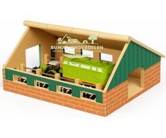 Kids Globe stal speelgoed boerderij, realistisch boerderijonderdeel