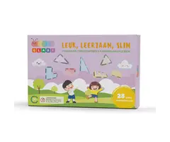 Gladi Tiles uitbreidingsset 28-delig, magnetisch speelgoed, roze variant