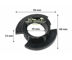 Husqvarna kunststof doorvoerbus tandheugelas onderdeel