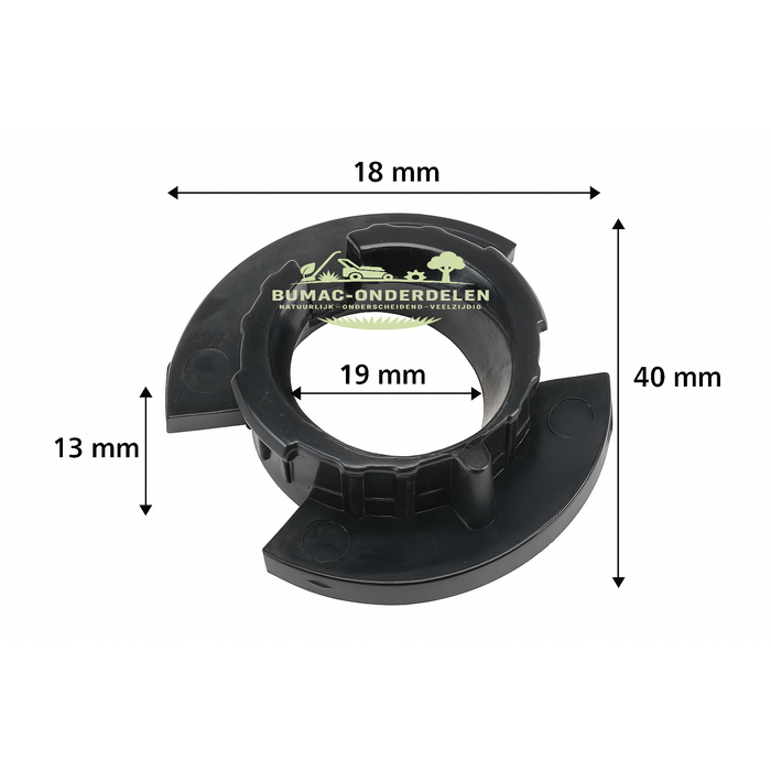 Kunststof doorvoerbus voor tandheugelas Husqvarna, AYP, Jonsered, Craftsman, Partner, Wizard – stuurinrichting zitmaaieronderdeel