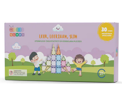 Gladi Tiles 30 Delig Pastel magnetisch speelgoed, educatief bouwspeelgoed