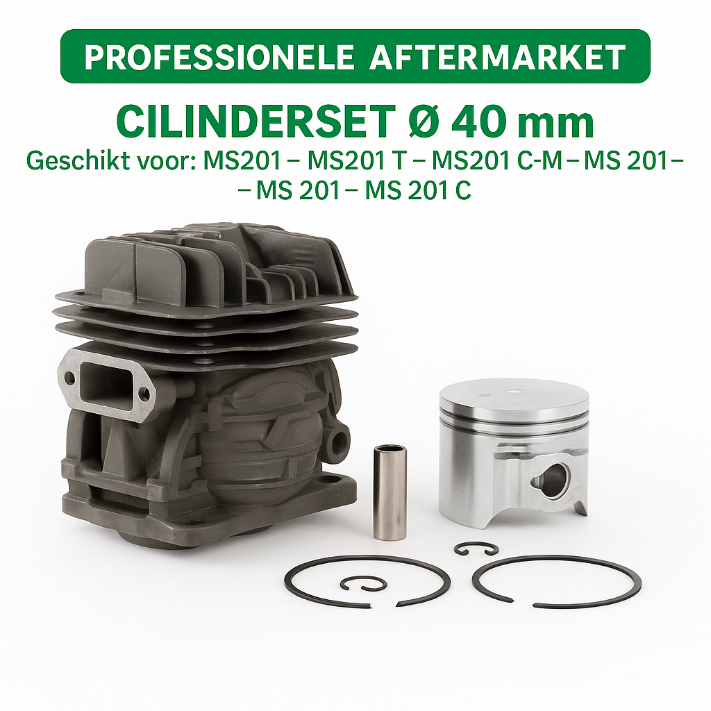 Professionele complete cilinderset onderdeel voor MS201, MS201 T, MS201 C-M en MS201 TC-M kettingzagen