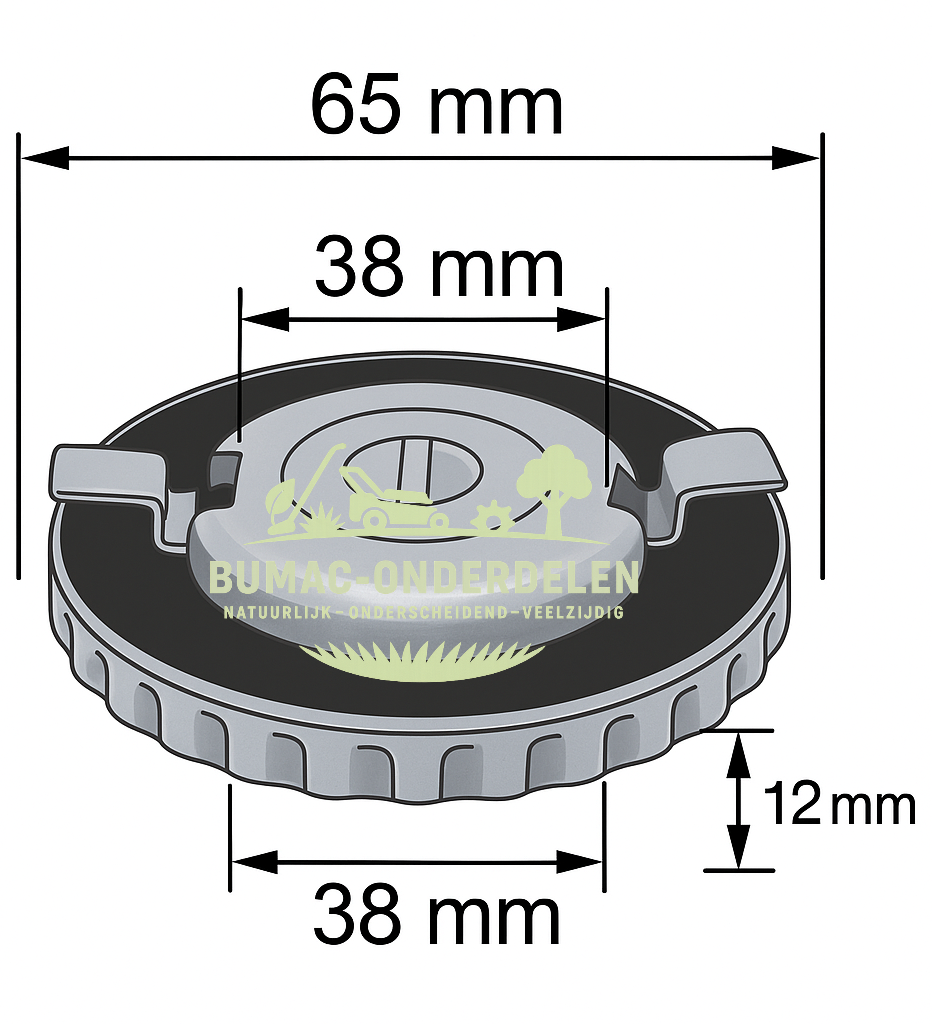 Seven tankdop met ventilatie voor metalen brandstoftank onderdeel