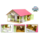 Kids Globe paardenstal hout met 2 boxen en berging roze 1:24 – Speelgoed paardenstal | Onderdeel