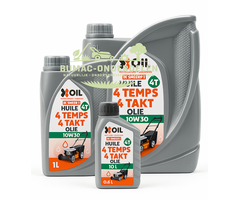 X’OIL 4-takt multigrade olie 10W30 onderdeel, verkrijgbaar in 0.6 liter, 1 liter en 2 liter