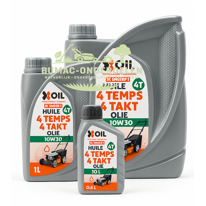 X’OIL 4-takt multigrade motorolie 10W30 voor Honda en tuinmachines, verkrijgbaar in 0.6 liter, 1 liter en 2 liter | Onderdeel