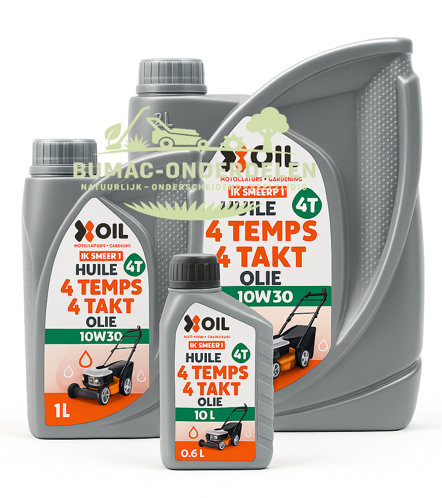 X’OIL 4-takt motorolie 10W30 voor Honda en tuinmachines, verkrijgbaar in 0.6 liter, 1 liter en 2 liter | Onderdeel
