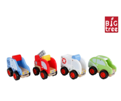 Big Tree voertuigen speelgoed houten onderdeel, realistisch speelonderdeel