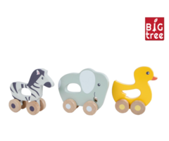 Big Tree dieren speelgoed hout 13cm onderdeel, realistisch speelonderdeel