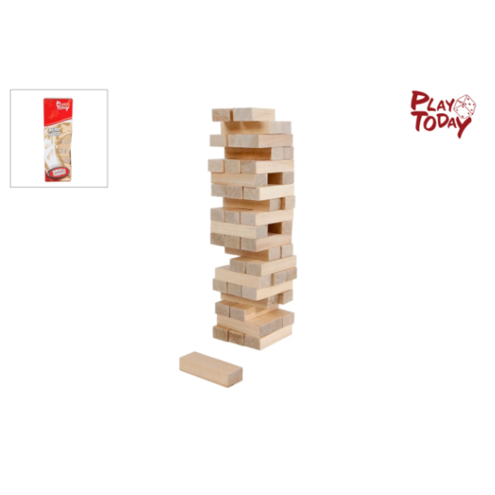 Play ToDay wiebel stapeltoren hout 48-delig 4,8×16cm | Onderdeel