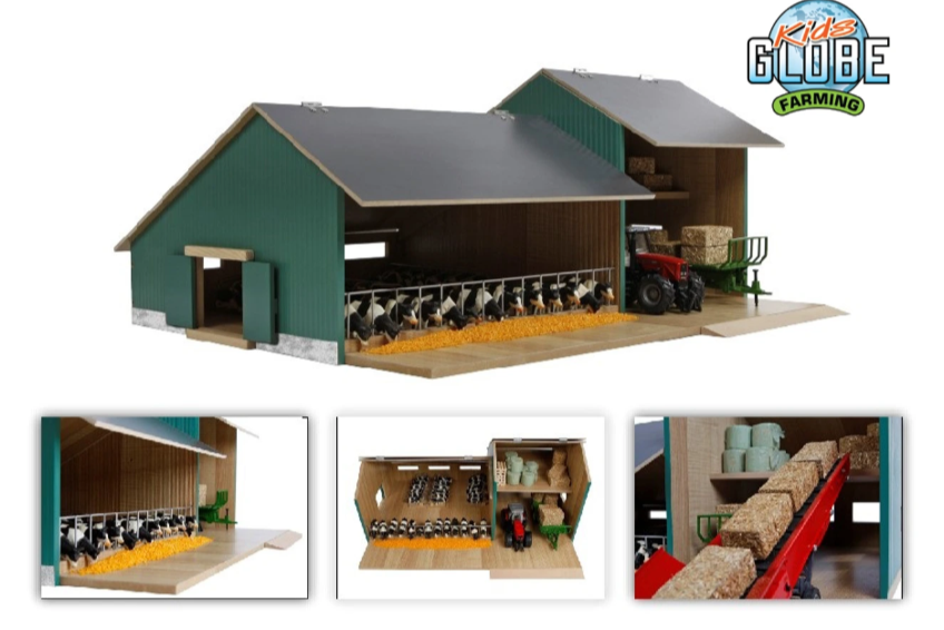 Kids Globe stal met landbouwloods 1:32 55x72x31 cm onderdeel