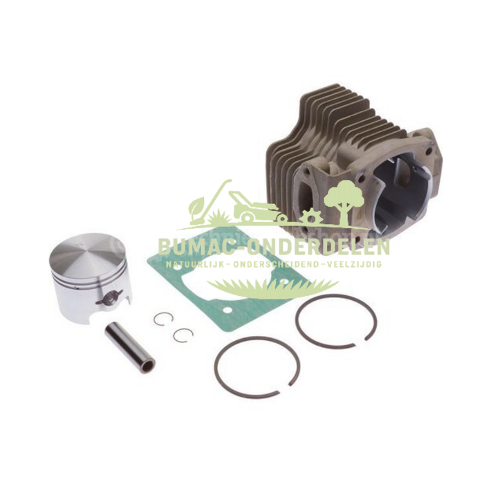 EMAK cilinder + zuiger set voor Oleo-Mac BV162, BV163, Efco SA162, SA2062, bosmaaiers en andere tuinmachines met EMAK motorblok 56522024