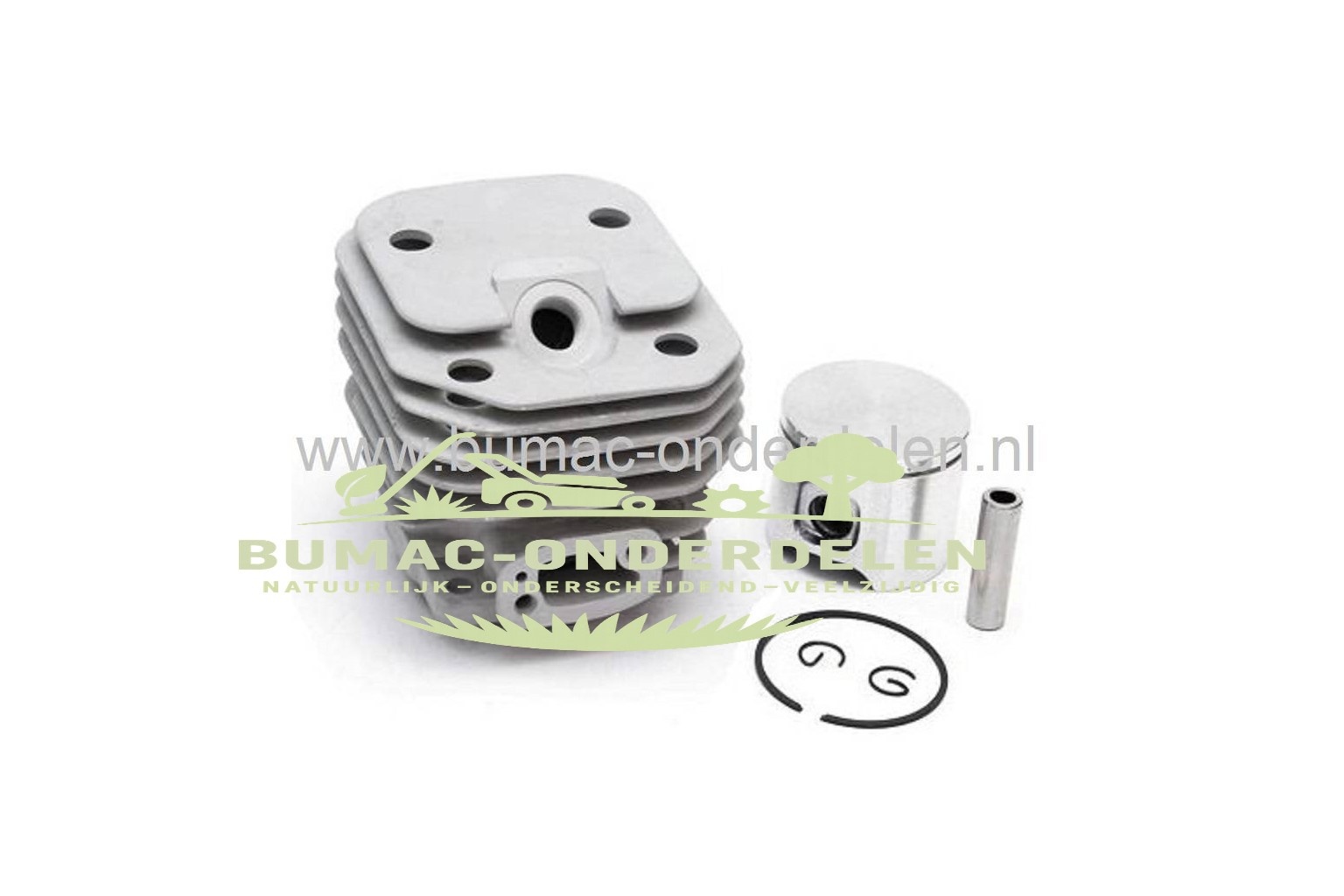 Cilinderset 48 mm voor Husqvarna 60, 61, 162, 162SE, 200 en 254 | Jonsered 625, 630, 670 | Partner 5000, R16, R20 | McCulloch PM-serie | Onderdeel