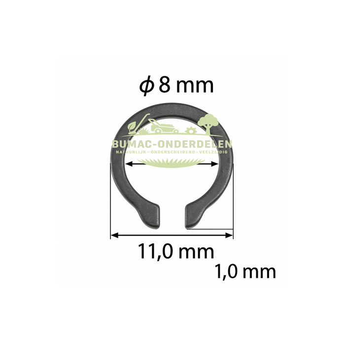 Dolmar Makita sprengring onderdeel voor zuigerpen 8 mm | Onderdeel