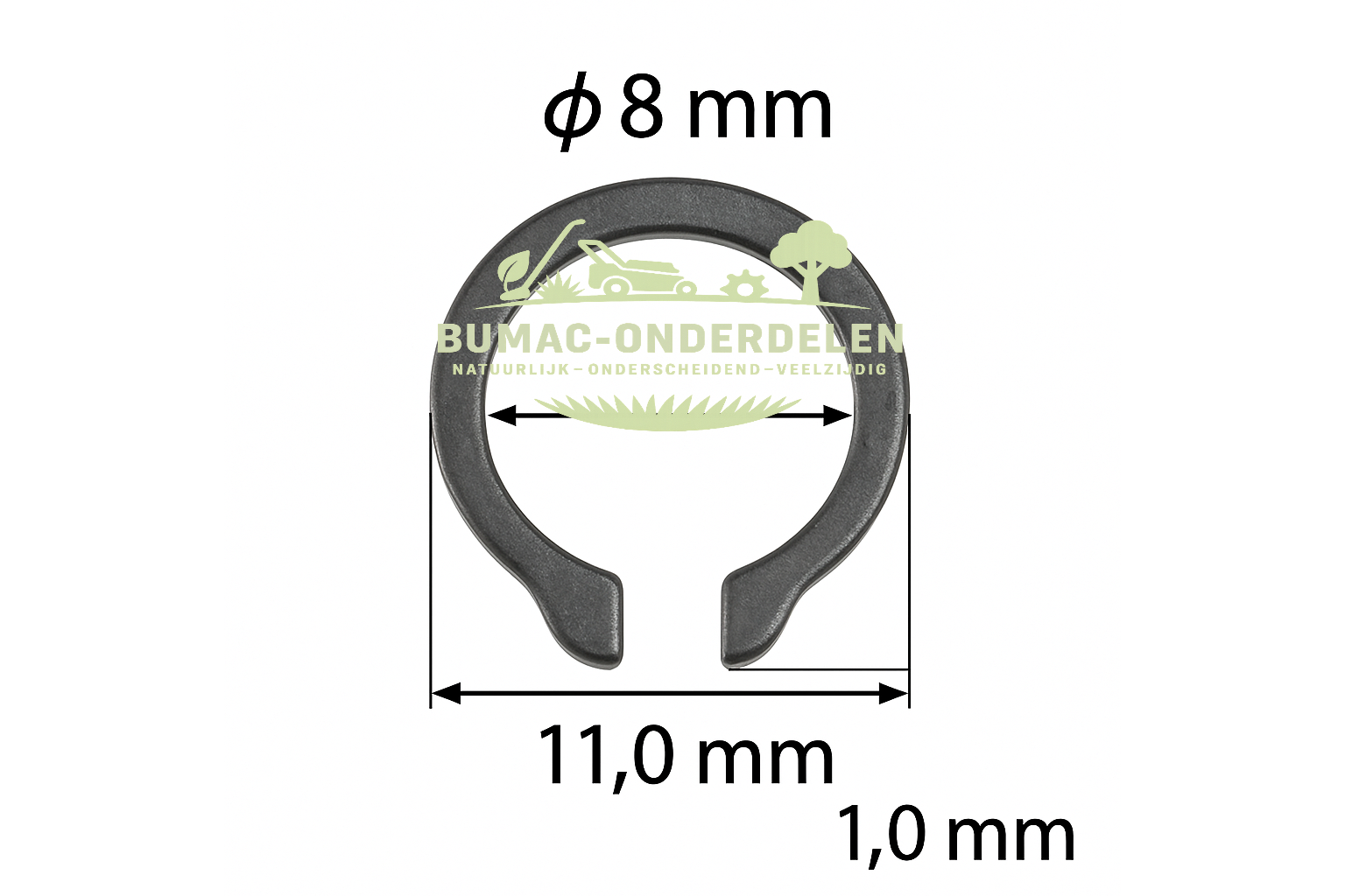 Dolmar Makita sprengring onderdeel voor zuigerpen 8 mm | Onderdeel