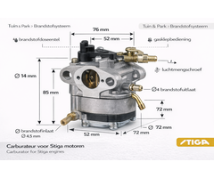 Carburateur onderdeel voor benzinemotoren