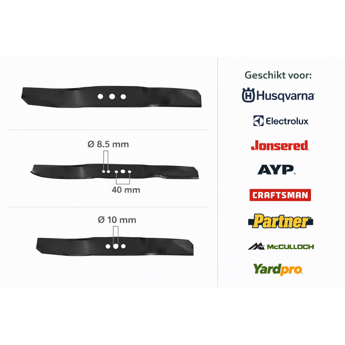 Husqvarna Husqvarna Electrolux Jonsered AYP Rider mulchmaaimes onderdeel 421 mm voor R15 R16 R18