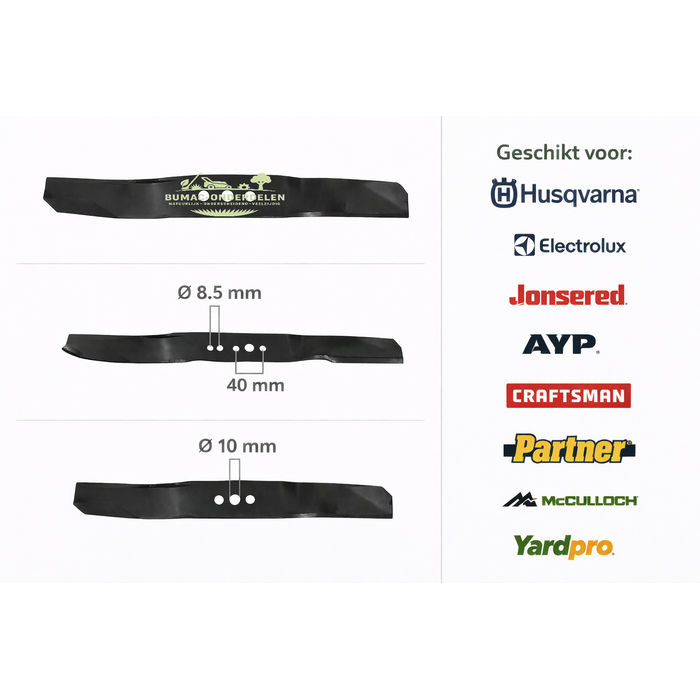 Husqvarna Husqvarna Electrolux Jonsered AYP Rider mulchmaaimes onderdeel 421 mm voor R15 R16 R18