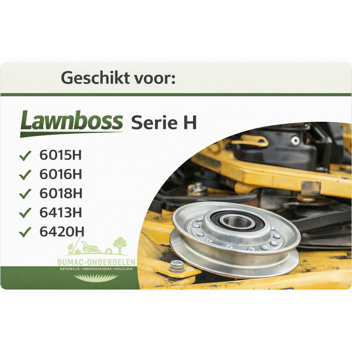 V-snaarpoelie met lager onderdeel voor Lawnboss Serie H zitmaaier 6015H 6016H 6018H 6413H 6420H