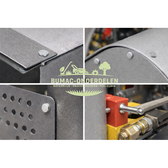 Blindniet onderdeel 6x25 mm platte kop alu/staal (blindklinknagel / popnagel / klinknagel)