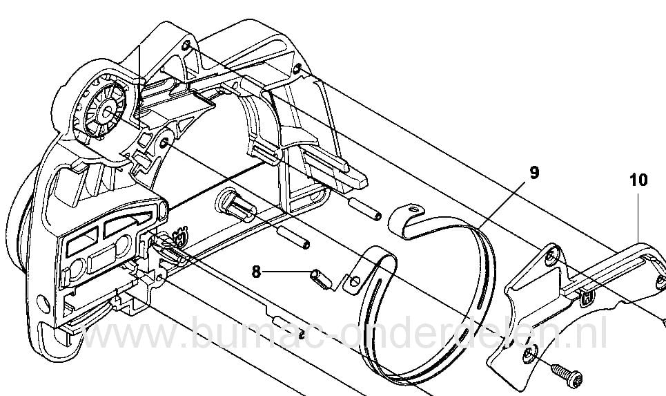 Remband voor Kettingrem van Husqvarna - Jonsered en Partner Kettingzaag 230 - 235 - 236 - 240 - CS2234 - CS2238 Husqvarna en Jonsered Motorzaag