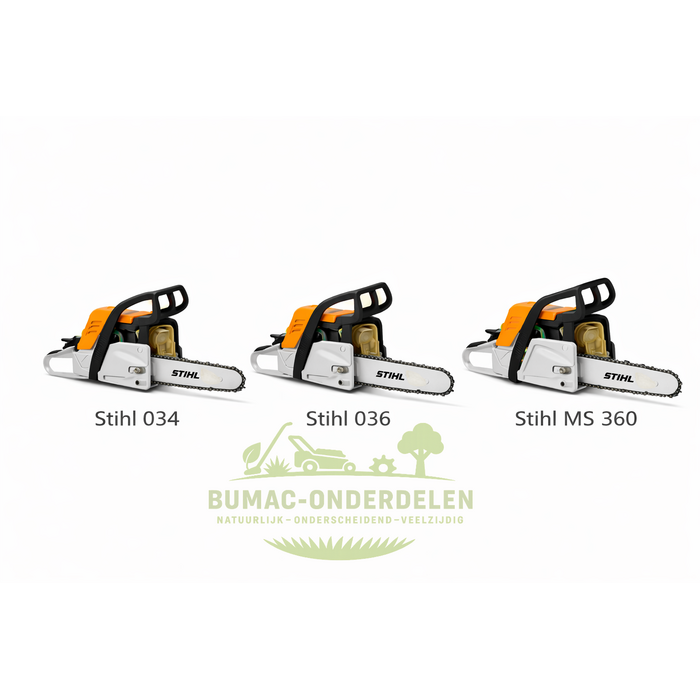 Stihl cilinder met zuiger onderdeel Ø 48 mm geschikt voor 034, 036 en MS 360 kettingzagen