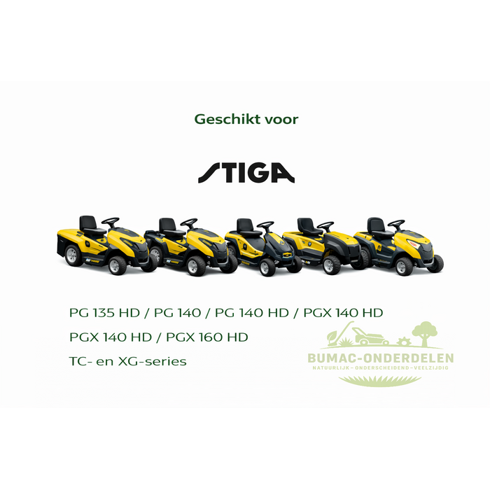 Stiga maaidekbehuizing onderdeel 920 mm (36") achteruitworp voor Stiga, Solo, Castelgarden en Alpina zitmaaiers vanaf 2007