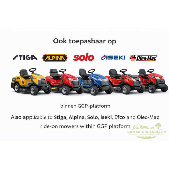 Castelgarden maaidekbehuizing onderdeel 920 mm (36") achteruitworp voor NJ92 zitmaaiers vanaf 2007