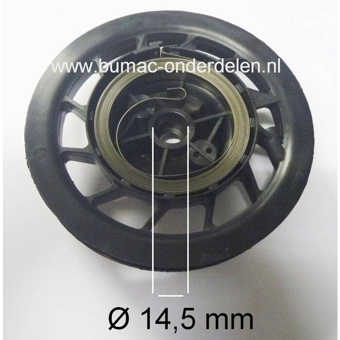 Briggs and Stratton Startpouly met Startveer voor de Sprint en Classic motoren op Grasmaaiers van Wolf, Stiga, Castelgarden, Husqvarna, MTD, Jonsered, Alko, Brill, Toro, Murray, Snapper, Hayter, Partner, Wizard