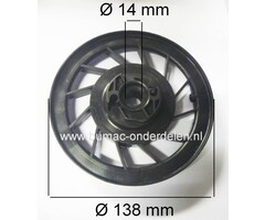 Startpouly met veer voor B&S Quantum - Max en Europe Motor - Koordpoelie - StarterPoelie Vervangt Briggs and Stratton