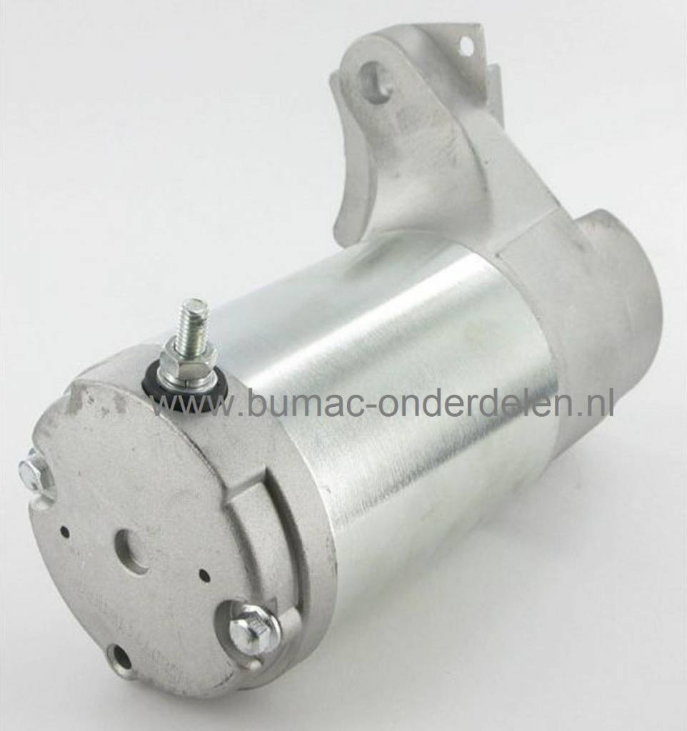 Startmotor voor GGP Motoren met 10 Tands Tandwiel, 12 t/m 16 PK, WM12 - WM12,5 - WM13,5 - WM14 - WM14,5 - TRE0701 - TRE0702 - TRE081 - TRE0801 Motor op Zitmaaiers - Frontmaaiers - Tuintrekkers, Elektrische Starter voor Castelgarden - Stiga - Mountfield -